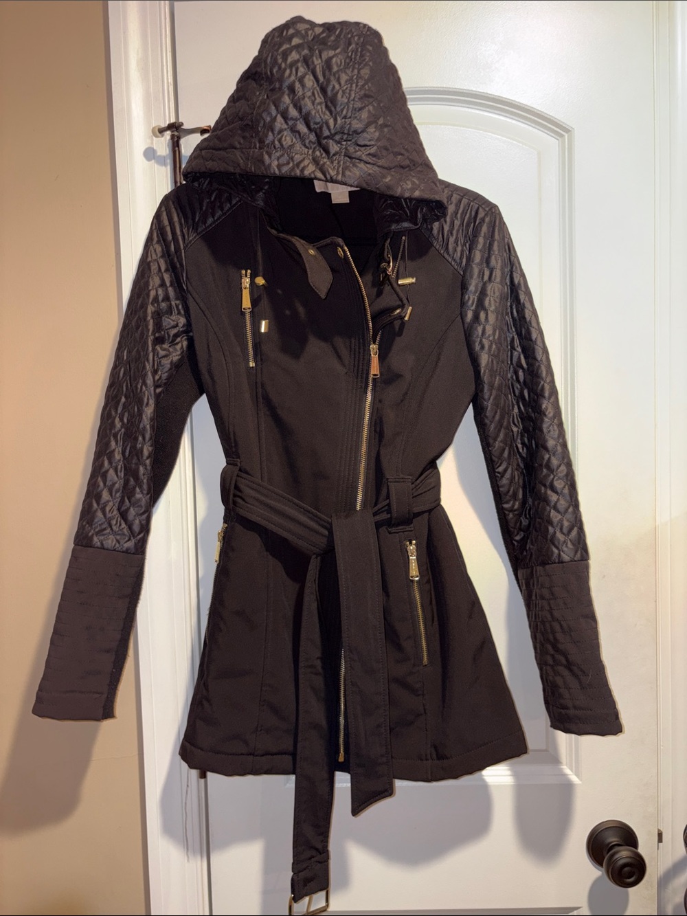 Michael Kors Quilted Zipper Coat